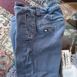 Guys Tilleys stretch blue pants